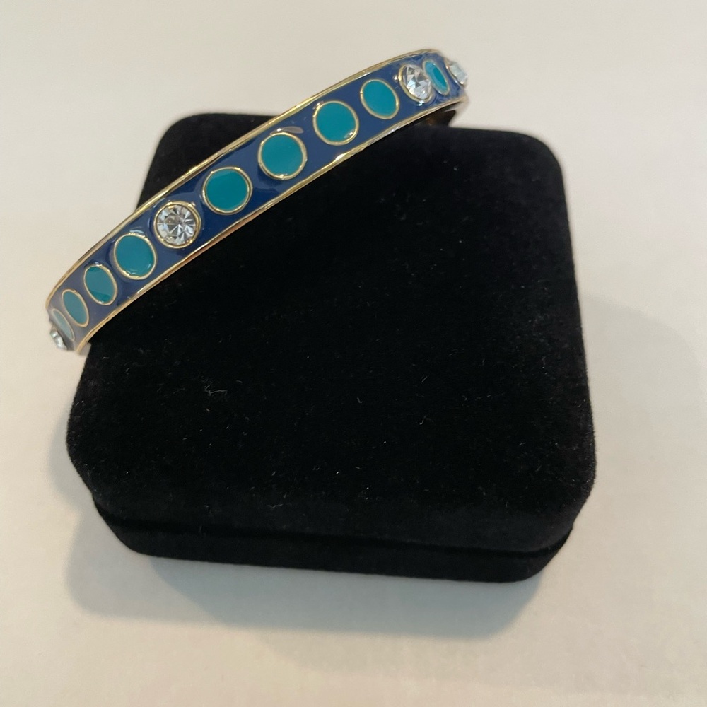 Kate Spade Blue and Silver Bracelet with Turquoise Accents